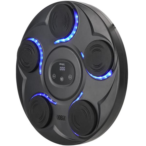 Machine de boxe musicale, 7 vitesses et Bluetooth – travail des réflexes et de la coordination, gants de boxe fournis – source de motivation