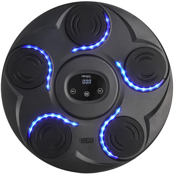 Machine de boxe musicale, 7 vitesses et Bluetooth – travail des réflexes et de la coordination, gants de boxe fournis – source de motivation