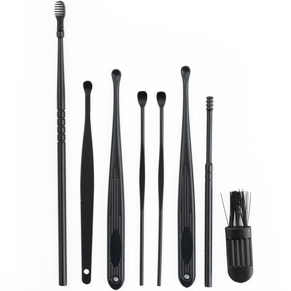 Pulitore auricolare ricaricabile con telecamera, 14 pezzi Soluzione innovativa e indolore per una pulizia dell‘orecchio sicura ed efficace