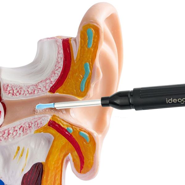 Pulitore auricolare ricaricabile con telecamera, 14 pezzi Soluzione innovativa e indolore per una pulizia dell‘orecchio sicura ed efficace