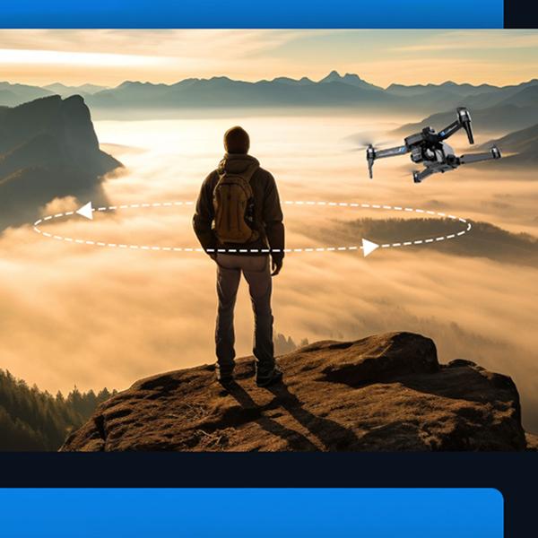 Profi GPS-Drohne mit Full-HD-Kamera, inkl. Ersatz-Akku: Gestochen scharfe Luftaufnahmen – 800m Reichweite & kompaktes Design für Abenteurer