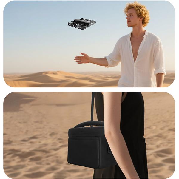 Kamera Drohne faltbar mit Full-HD Dual-Kamera & 120m Reichweite – FPV Steuerung m. 4,5 Zoll HD Bildschirm, Optical Flow & 50x Zoom