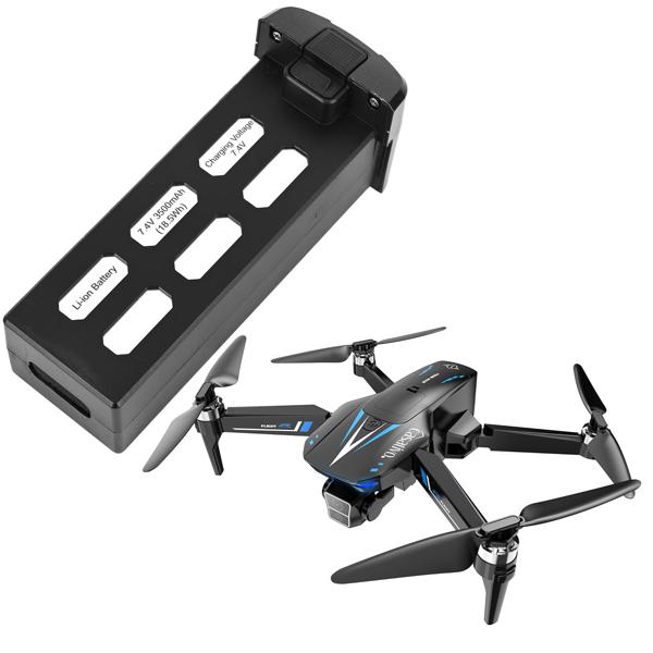 2er-Set Zusatz- & Ersatz-Akku für GPS-Drohne CH10646 - Längere Flugzeit & Kreativität ohne Unterbrechung - Lithium-Polymer 3.500 mAh - Perfekte Passform & einfacher Austausch