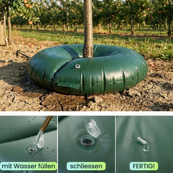 Baumbewässerungsring 55L für Sträucher & Bäume – Bewässerungsbeutel aus robustem PVC – UV-beständig – für Stammumfang bis 30 cm – Tröpfchensystem