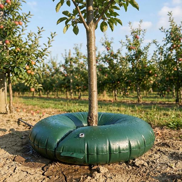 Tree irrigation ring 55 L for shrubs & trees – irrigation bag made of robust PVC – UV-resistant – for trunk circumference up to 30 cm – drip system