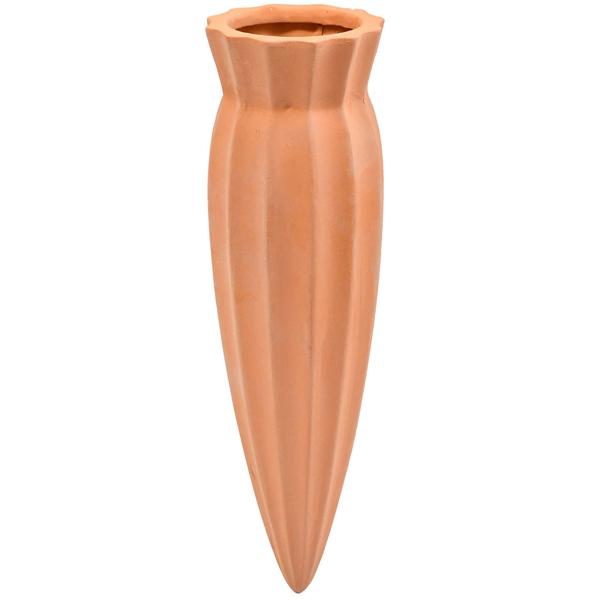 set of 12 XL clay cone watering spigots for bottles: Automatic plant watering - take a carefree vacation & enjoy healthy plants