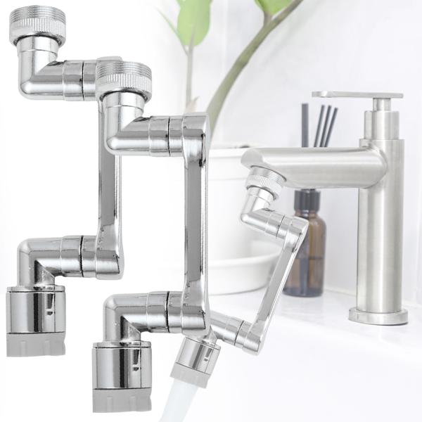 2er-Set 1080° Drehbarer Wasserhahn-Aufsatz: Für Bad & Küche – Ein flexibler Armatur-Sprudler – Spart Wasser & bringt Komfort
