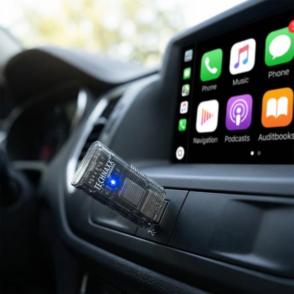 USB dongle for Car Play & Android Auto: Wireless connection & secure navigation - Seamless smartphone integration, music & hands-free calling in the vehicle