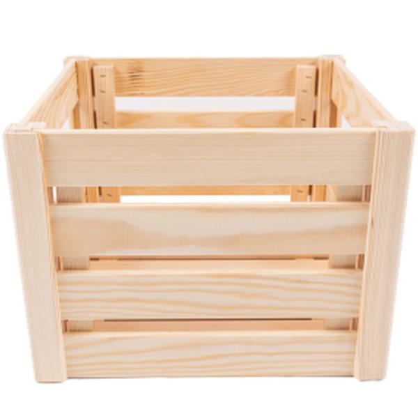 Stabile Holzkiste, S: Eine vielseitige Aufbewahrungsbox für Spielzeug, Büro & stilvolles Wohnambiente