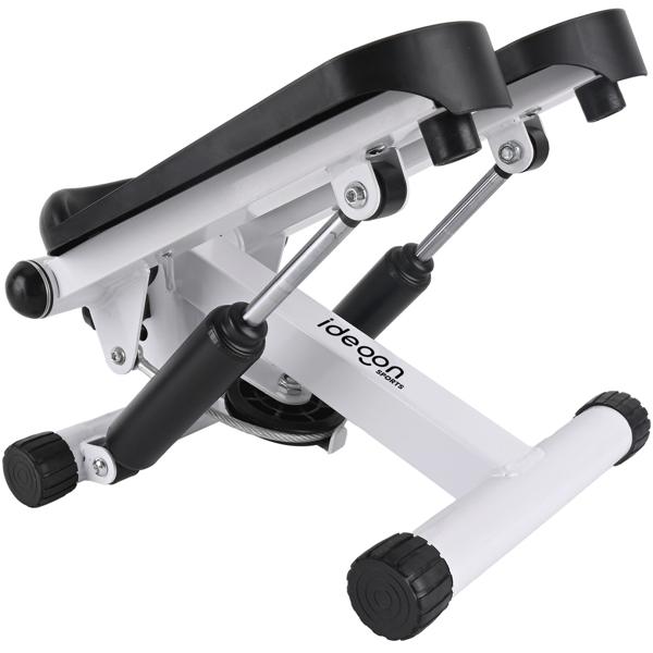 Compact mini stepper with training computer and resistance bands, max. 100 kg - Ideal for home workout and fitness