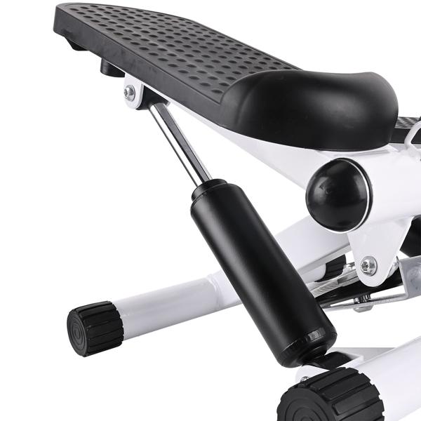 Compact mini stepper with training computer and resistance bands, max. 100 kg - Ideal for home workout and fitness