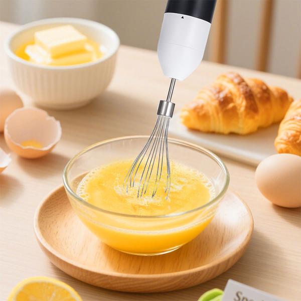 Power Stabmixer-Set 400W mit Zerkleinerer & Schneebesen – 4-in-1 Pürierstab-Set für Suppen & Smoothies, inkl. Messbecher