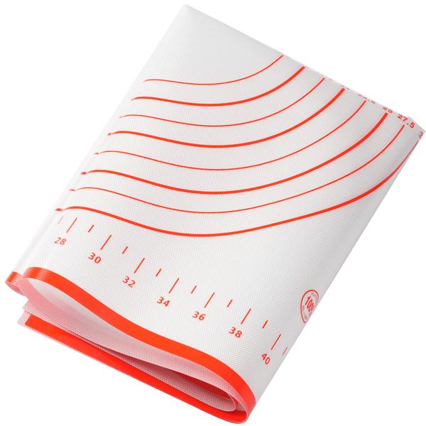 2er-Set Silikon-Backmatte mit Messangaben & Schablonen, antihaftbeschichtet 60 x 40 cm – Vielseitige Teigmatte & Backunterlage für Backprofis