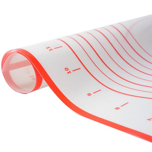 2er-Set Silikon-Backmatte mit Messangaben & Schablonen, antihaftbeschichtet 60 x 40 cm – Vielseitige Teigmatte & Backunterlage für Backprofis