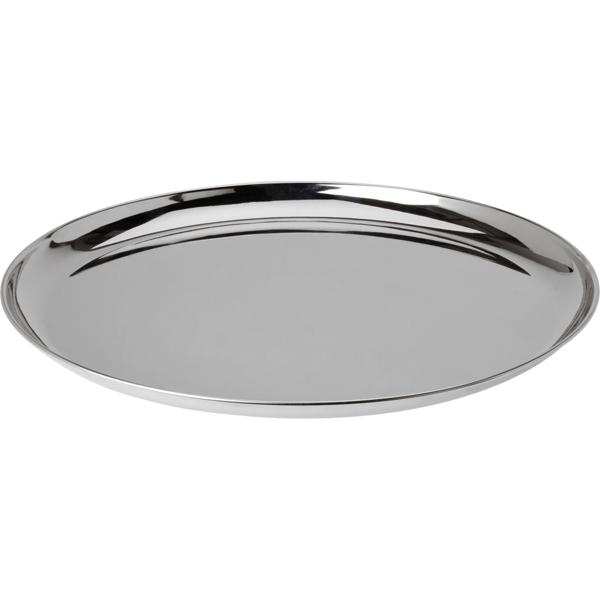 Elegantes Serviertablett & Dekotablett aus Metall, Ø39 cm- Stilvolles Design für Weihnachten, Feste feiern, Deko, Küche & Heim