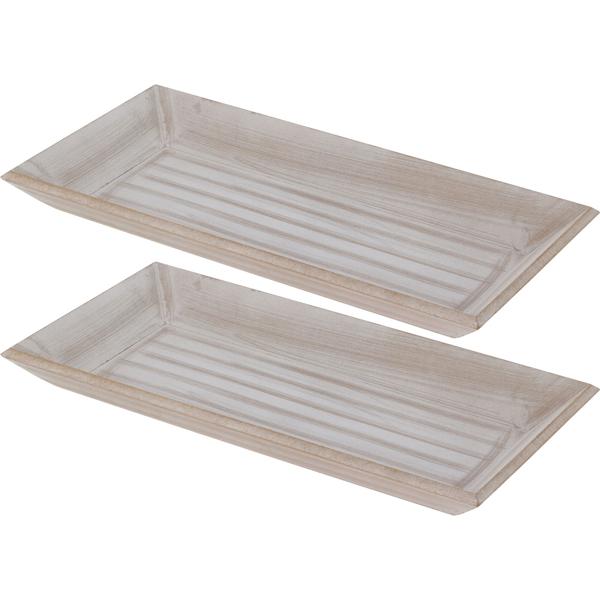 set di 2 eleganti vassoi decorativi - Perfetti per decorare, per Natale e per servire. Di alta qualità, versatile, ideale per ogni ambiente