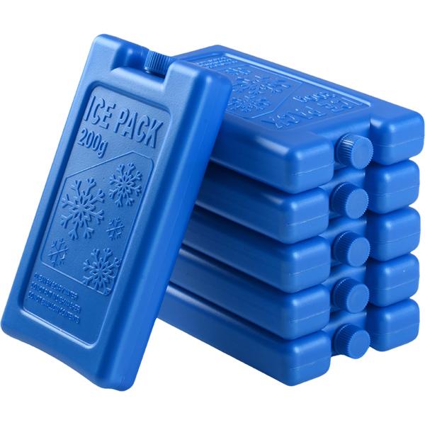 Set of 24 ice packs for cooler bag & lunch box – 200 g each, flat & reusable cooling elements – BPA-free ice pack for 12 h cooling