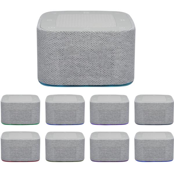 Réveil avec bruit blanc, 32 sons – enceinte Bluetooth, contrôle par application, veilleuse RGB dimmable – sommeil et détente de qualité