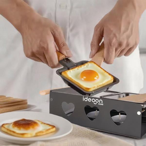 Raclette à la bougie pour 2 personnes – appareil à raclette sans électricité – bougies à réchaud, poêlons et spatules inclus – idéale pour balcon, camping et déplacements