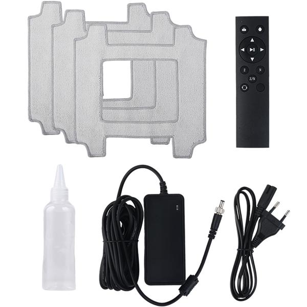 Robot laveur de vitre professionnel avec fonction pulvérisation, contrôle par application – pour fenêtres, verre, carrelage, miroirs – pads microfibres inclus