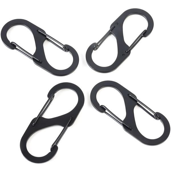 Karabiner-S-Haken 16er-Set, 5 x 2,2 cm: Robuste Mehrzweckhaken für sicheren Halt – Die clevere Lösung für Ordnung in Haus, Garage & Outdoor