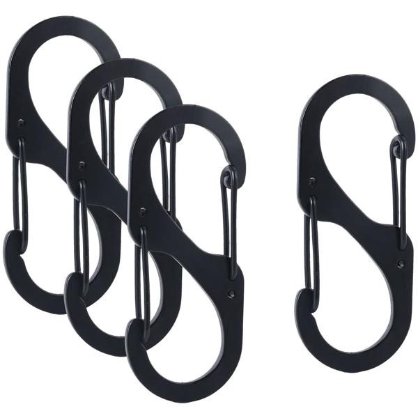 Karabiner-S-Haken 16er-Set, 5 x 2,2 cm: Robuste Mehrzweckhaken für sicheren Halt – Die clevere Lösung für Ordnung in Haus, Garage & Outdoor