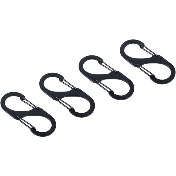 Carabiner S-hook set of 16, 7.2 x 3 cm: Robust multi-purpose hooks for a secure hold - The clever solution for keeping your home, garage & outdoor areas tidy