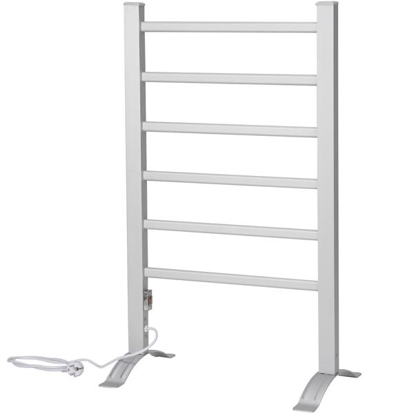 Electric towel warmer 105 watts, for standing and hanging - freestanding & wall‑mountable - Quick drying & warm towels