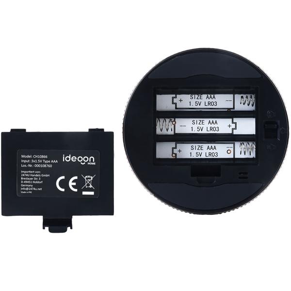 Digital kitchen timer with rotary dial - practical egg timer with magnet, loud alarm, countdown function & large LCD display