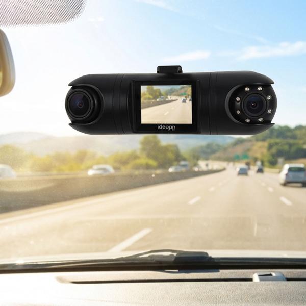 Dashcam doppia QHD – Telecamera auto premium con GPS e sensore G, visione notturna IR, qualità video 2K, affidabile sorveglianza 24h ultra‑grandangolare