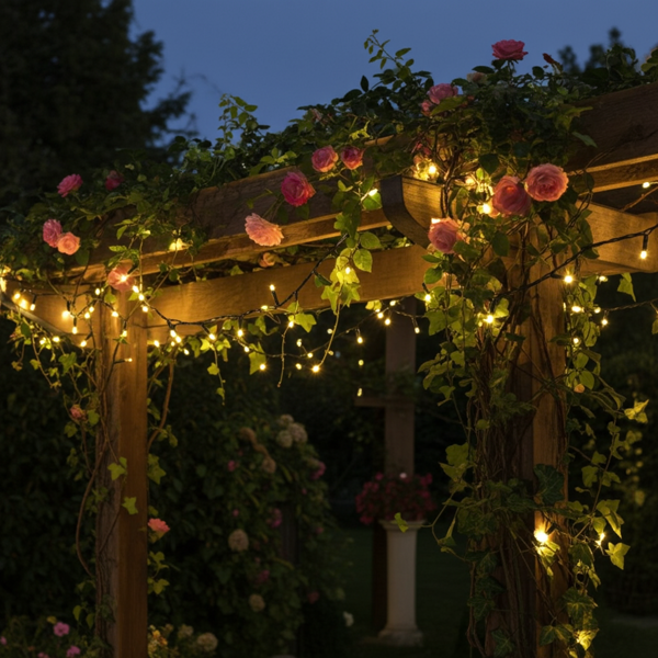 Bright solar fairy lights with 480 warm white LEDs, 21 m & 40 hours light duration, USB charging, 13 functions, incl. remote control - for indoor & outdoor use