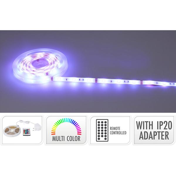 Dynamischer LED Streifen mit Fernbedienung, 10m RGB Dimmbar, 300 LEDs, mehrfarbig – Ideal für Wohnzimmer, Gaming-Zimmer & Party - für Innen & Aussen