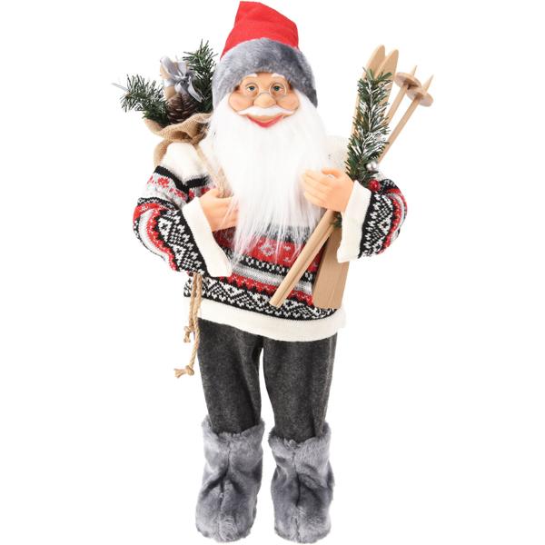 Merveilleux Père Noël debout - Superbe décoration de Noël pour votre maison - Charmante figurine décorative, également comme idée-cadeau pour le jardin et la maison
