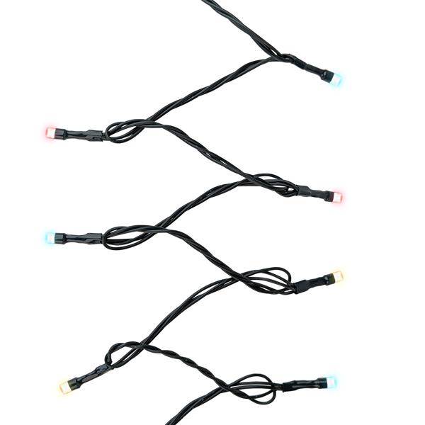 High-quality RGBW LED string lights 9.6 m with 96 LEDs - Dimmable, color changing with remote control. For indoor & outdoor - Christmas & party lighting