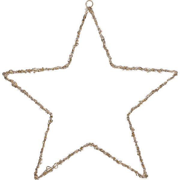 Set of 2 enchanting Christmas stars with 120 & 150 LEDs, warm white, 30 x 0,5 cm/50 x 0,5 cm – Window decoration & Christmas decoration for indoor use