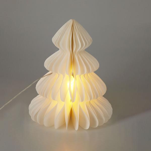 Décoration LED Arbre Nid d‘Abeille - Veilleuse Romantique Lumière Blanc Chaud - Minuterie 6h-18h - Sans Fil Piles - Salon Chambre Noël