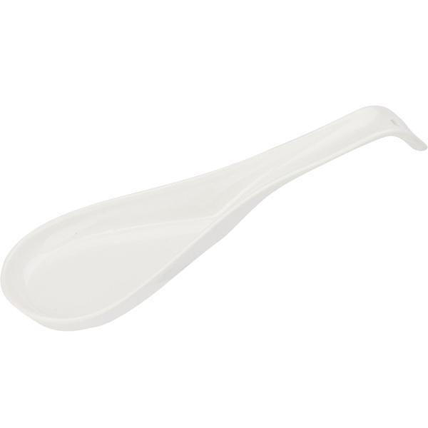 Portacucchiai in porcellana, bianco: elegante portautensili da cucina, resistente al calore e igienico - mantiene pulito il piano di lavoro