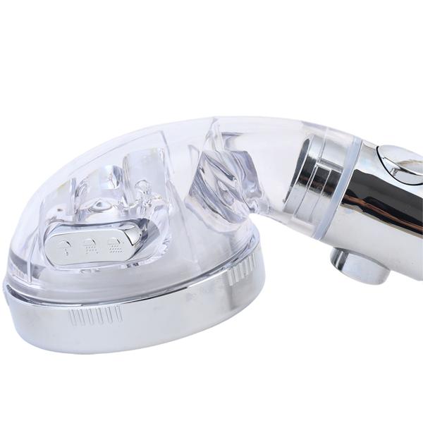 Innovative water-saving shower head with filter & 3 spray modes for reduced consumption & more enjoyment - with mineral stones for a luxurious shower experience