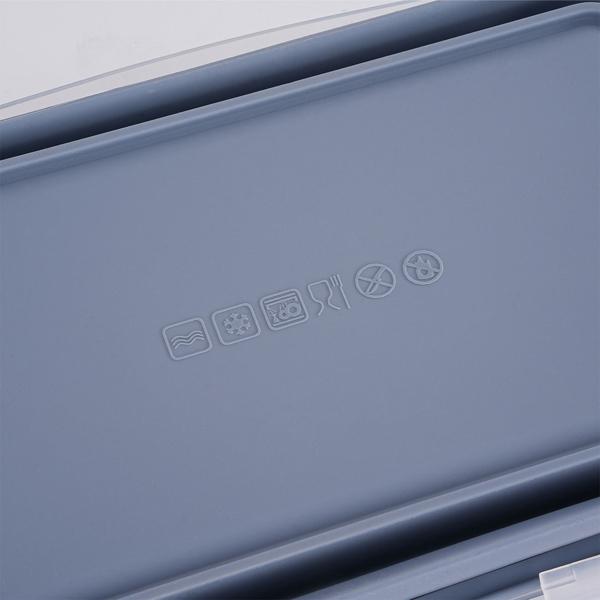 4-piece set of silicone food storage containers - collapsible and foldable lunch boxes, Bento Boxes, BPA-free, microwave-safe, with clip lids