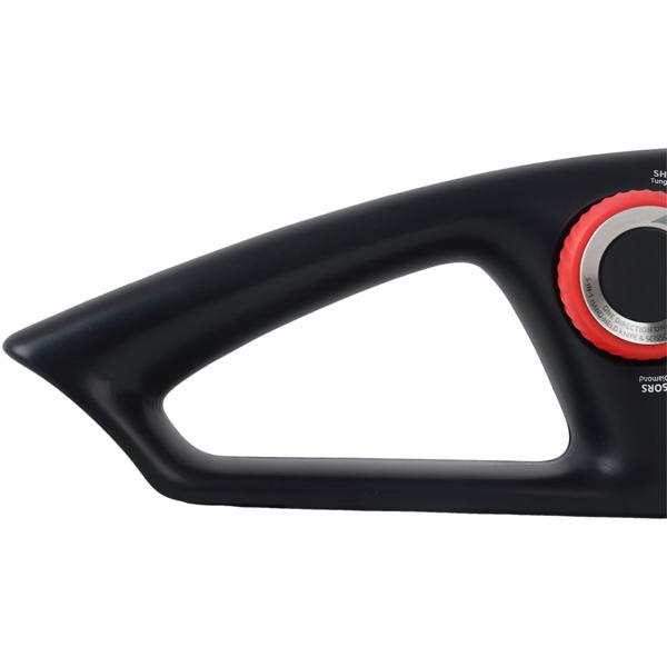 5-in-1 knife sharpener for straight and serrated blades - scissor sharpener with selector dial, multi-sharpener for sharpening knives and scissors