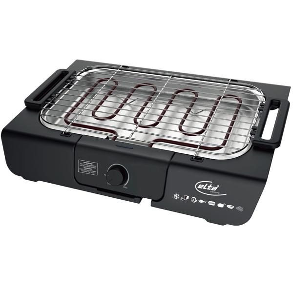 Gril de table électrique 2000 watts : peu de fumée & rapide - Parfait pour les BBQ d‘intérieur, les balcons & la cuisine toute l‘année