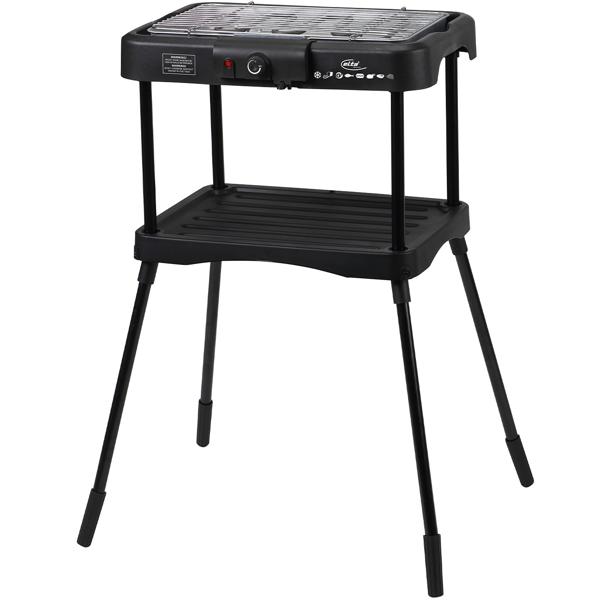 Barbecue électrique sur pied 2000 watts : peu de fumée & rapide - Parfait pour le BBQ, le balcon & la cuisine toute l‘année