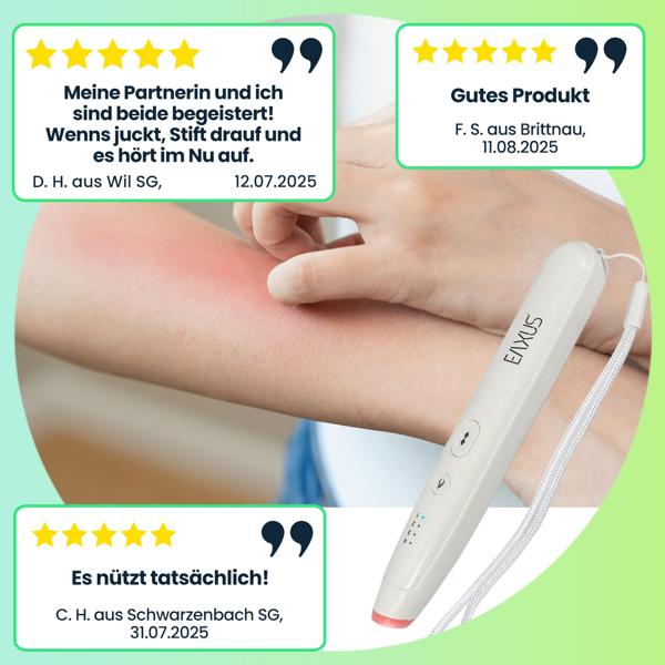 2er-Set Insektenstichheiler Akku 4 Stufen: Stichheiler elektrisch, schmerzlindernd & effektiv – Juckreiz & Schwellung schnell lindern
