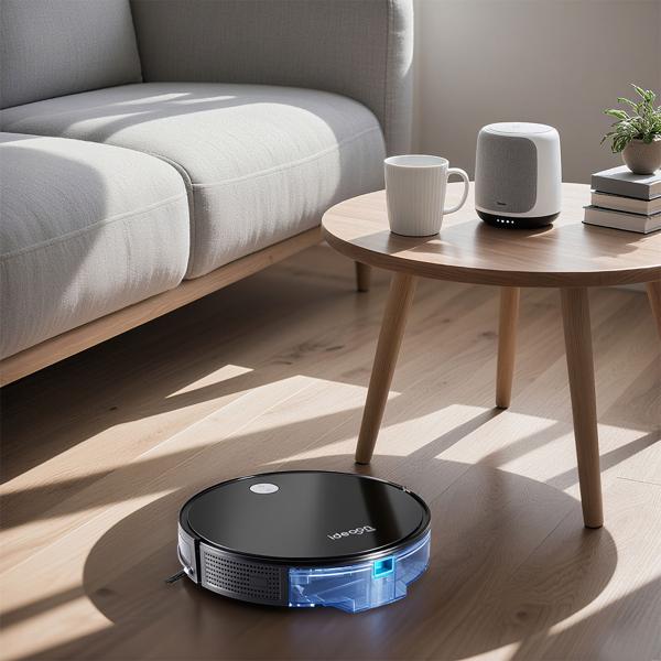 3-in-1 vacuum-mop robot: 3 kPa suction, automatic floor cleaner with brushless motor and app control. Cleans up to 120 m², your smart home cleaning helper