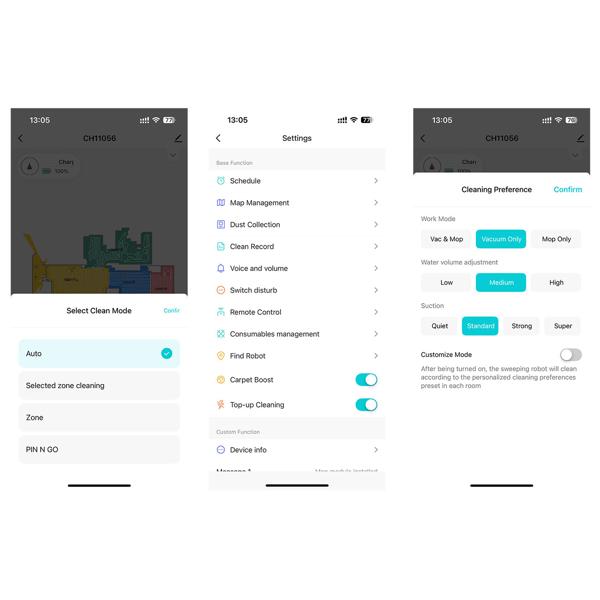 Ultimate vacuum-mop robot 6000 Pa with 2-in-1 mopping function, Li-ion battery, laser navigation - smart-home Wi-Fi vacuum-mop