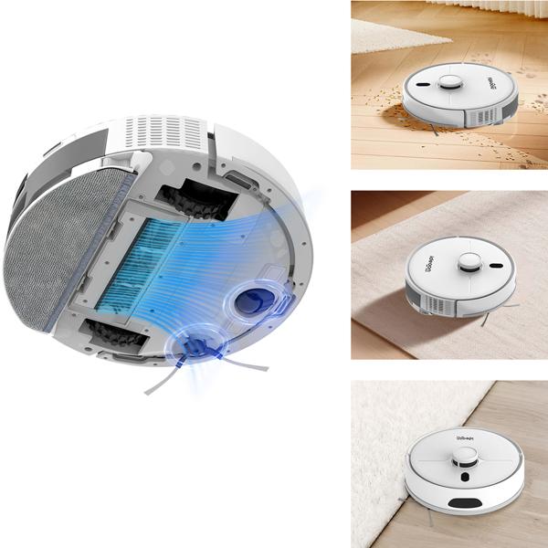 Ultimate vacuum-mop robot 6000 Pa with 2-in-1 mopping function, Li-ion battery, laser navigation - smart-home Wi-Fi vacuum-mop