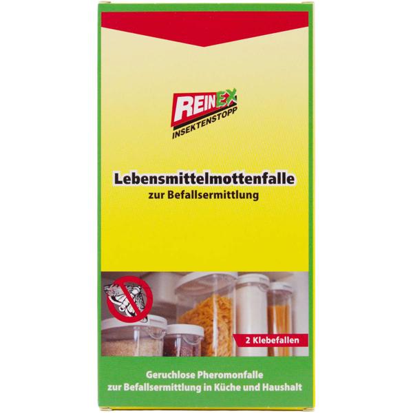 set of 2 monitoring food moth traps with 2 sticky traps each: Immediate detection & long-lasting effect against pantry pests