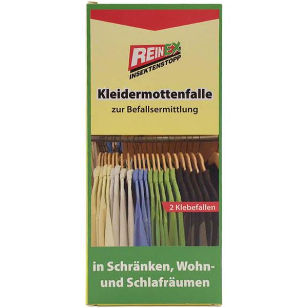 set of 2 monitoring clothes moth traps with 2 adhesive traps each: Immediate detection & protection for clothing & textiles
