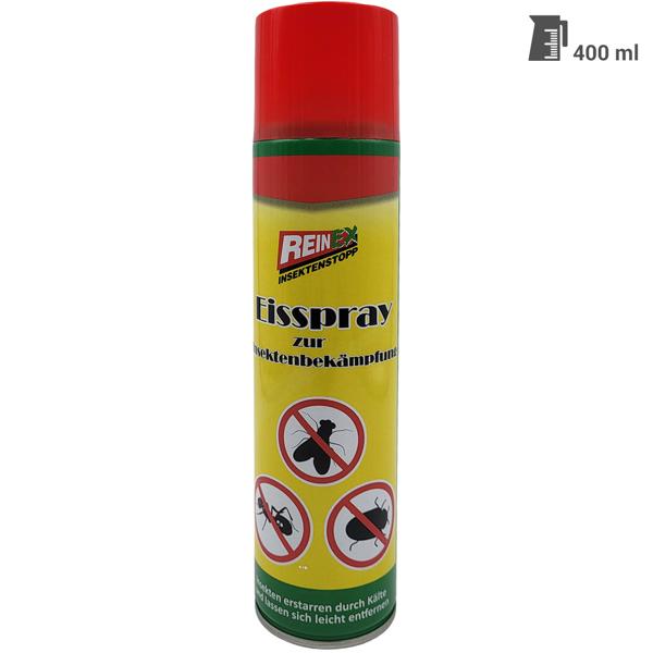 Spray glacé pour lutter contre les insectes, 400 ml : solution rapide & sans produits chimiques contre les guêpes, les araignées, les mouches, effet immédiat & utilisation efficace dans la maison