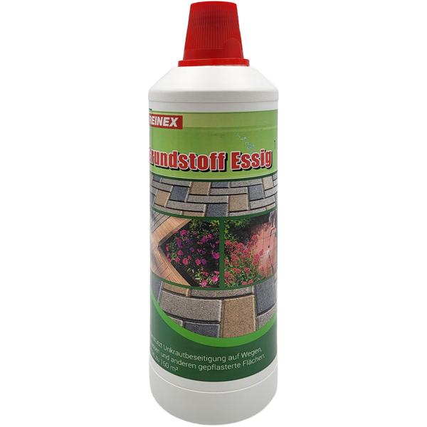 Désherbant naturel & nettoyant pour pierres - Vinaigre puissant contre mauvaises herbes & dépôts verts - 2x1L, couvre 160m², écologique
